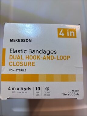 McKesson Elastic Bandage Beige NonSterile 4" x 5 Yd 10 Ct